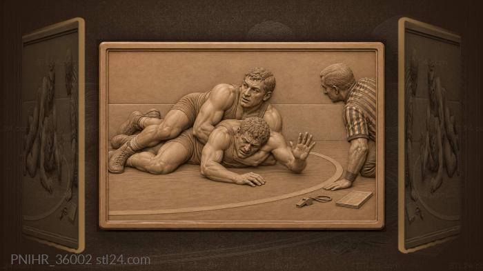 Wrestler’s slap final score decision 3d STL model