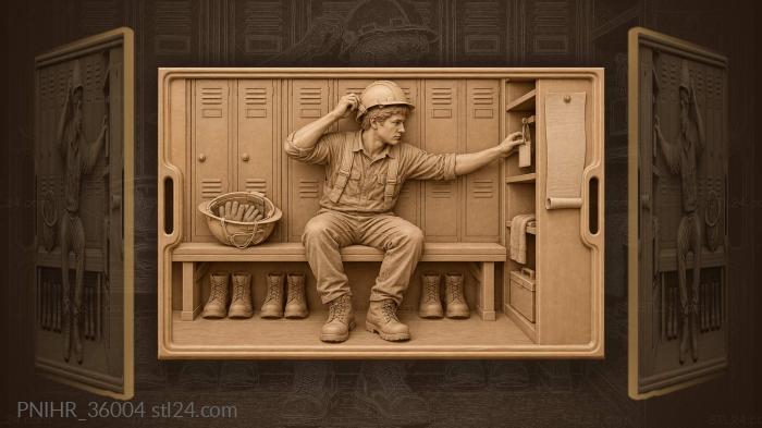 Worker’s rest before the shift 3d STL model