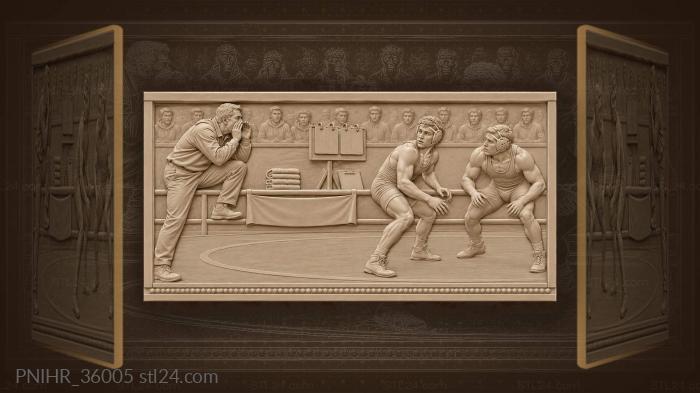 Wrestling match score and rivals 3d STL model