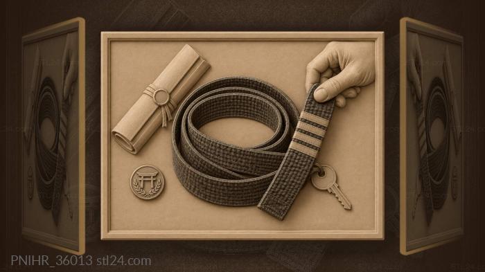Belt, documents, key, memory 3d STL model