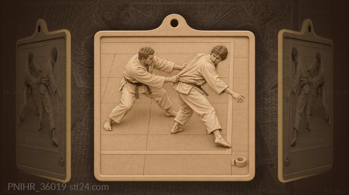 Tatami mat struggle playful moment 3d STL model
