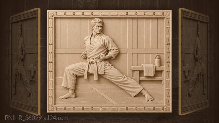 Karate stance zen focus training 3d STL model