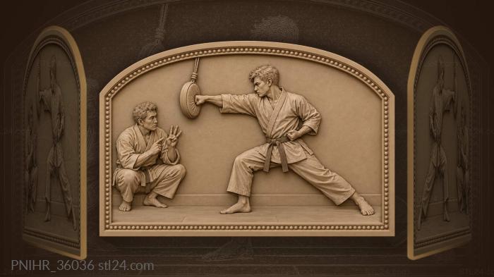 Martial arts strike dynamic training 3d STL model