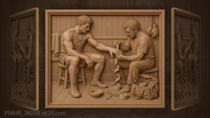 Assistant winds wrap around fighter wrist 3d STL model