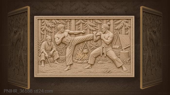 Forest fight old master wisdom 3d STL model