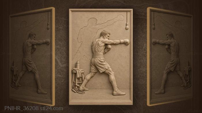 Boxer’s power striking shadow repeat 3d STL model