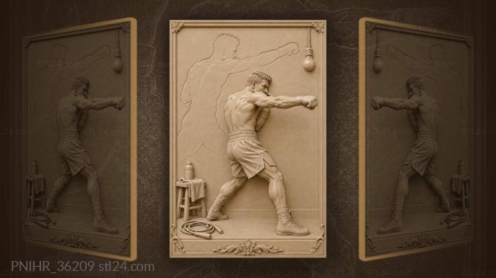Boxer’s power striking moment echo 3d STL model
