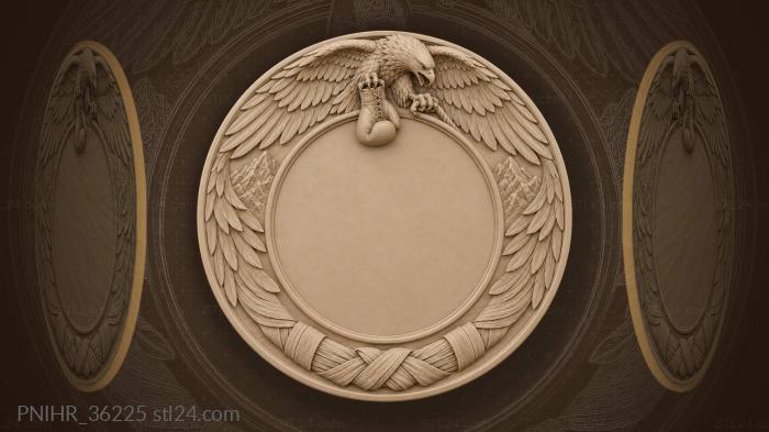 Eagle boxing glove mountain peaks 3d STL model