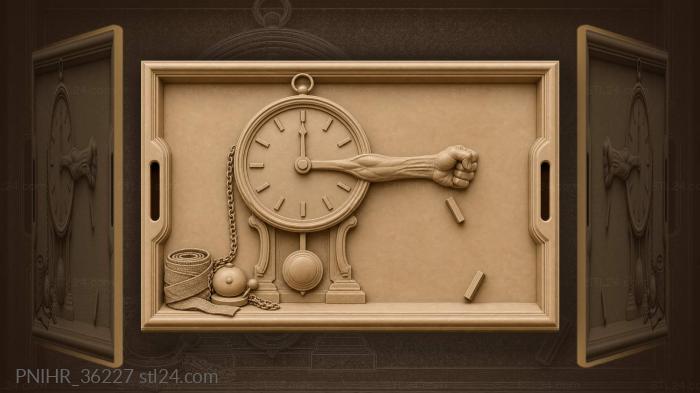Time slips through clenched fist 3d STL model