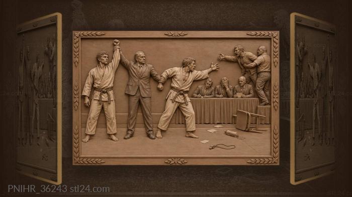 Judo match controversial decision protest 3d STL model