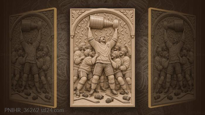 Captain’s victory joyful hockey team 3d STL model