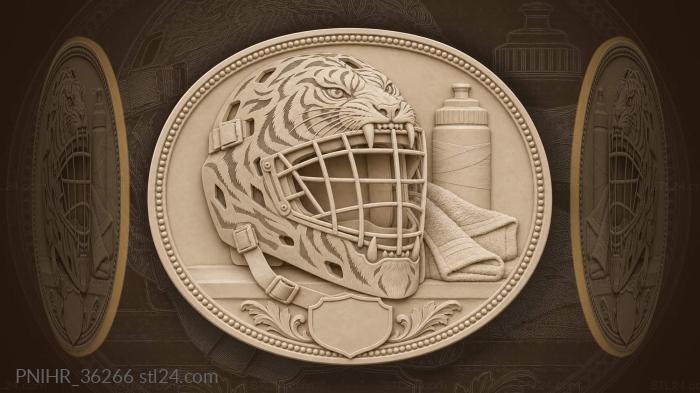 Tiger mask goalie fierce protection 3d STL model