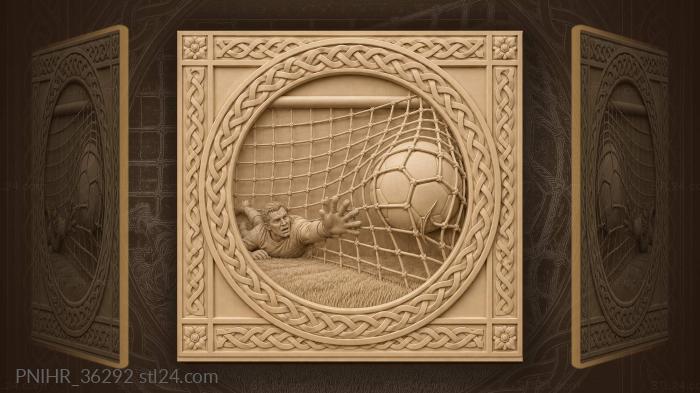 Goal scored dramatic football moment 3d STL model