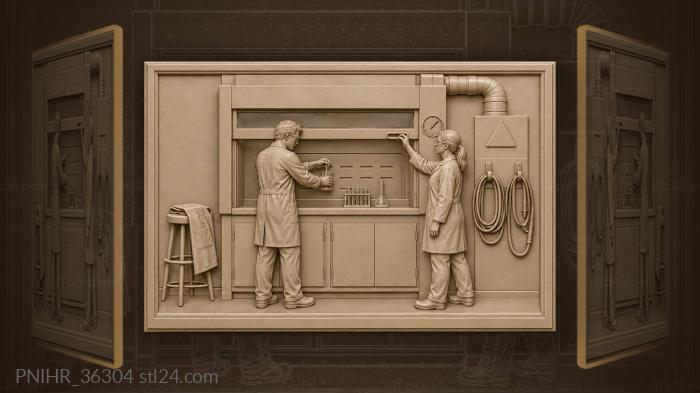 Lab work deep in thought 3d STL model