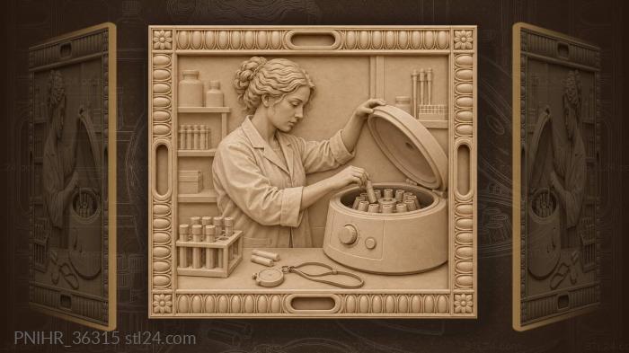 Lab work centrifuge rotor science 3d STL model