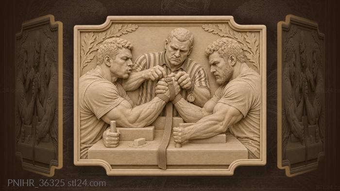Wrestling hold tight referee decision 3d STL model