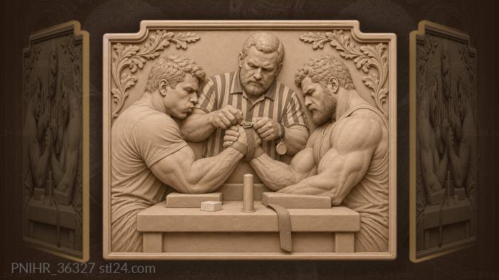 Wrestling hold tight character test 3d STL model