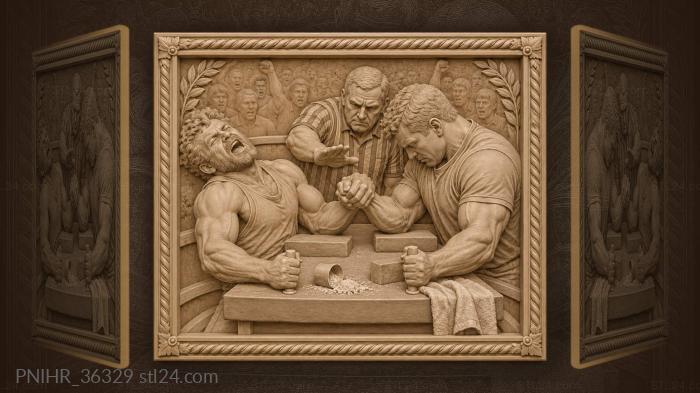 Final grip broken athlete’s defeat 3d STL model