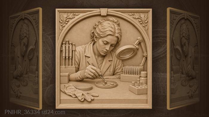 Delicate work with specimen and tools 3d STL model