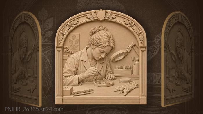 Delicate work precise scientific study 3d STL model