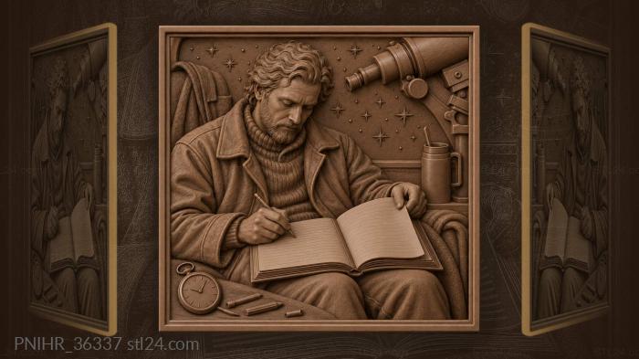 Night watch astronomer’s quiet observation 3d STL model
