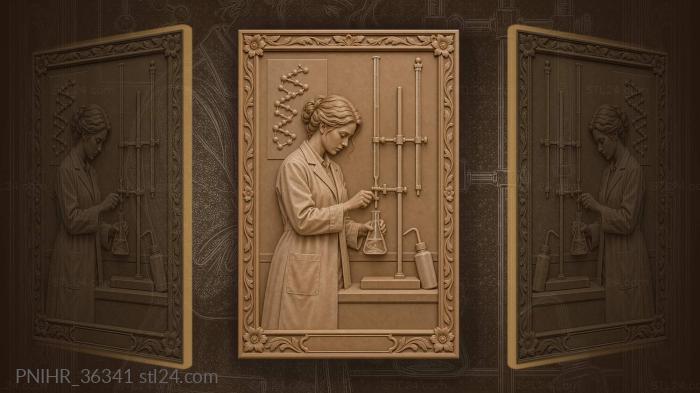 Chemists crucial drop of knowledge 3d STL model