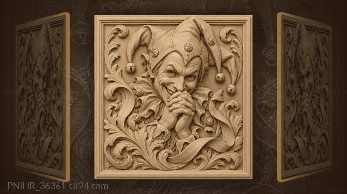 Swirling foliage around pointed cap 3d STL model