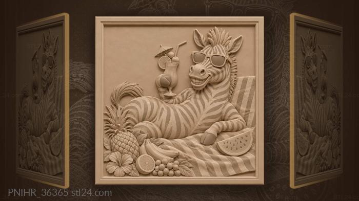Cool zebra summer vibes 3d STL model