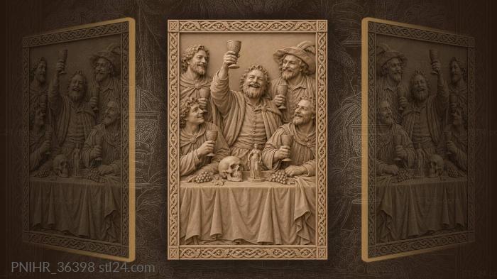 Toast to life and brotherhood 3d STL model