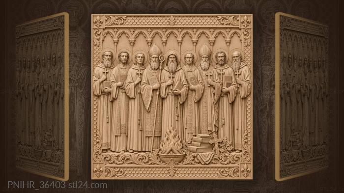 Sacred procession with burning offering 3d STL model