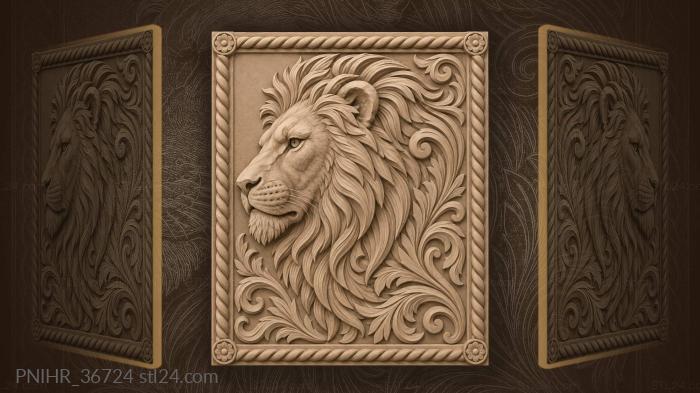 Swirling fur around the neck 3d STL model