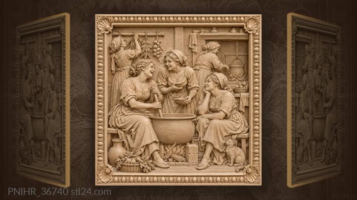 Chatter at the hearth and hanging rack 3d STL model