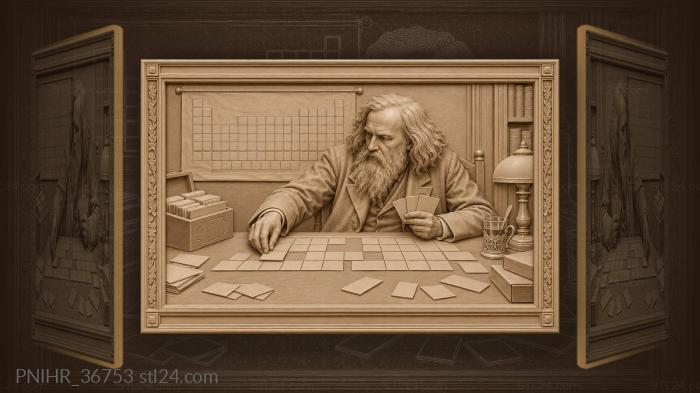 Mendeleev’s elements order and discovery 3d STL model