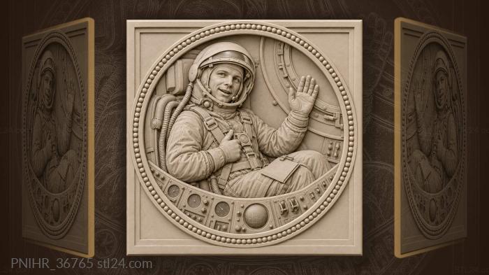 Gagarin’s last wave before flight 3d STL model