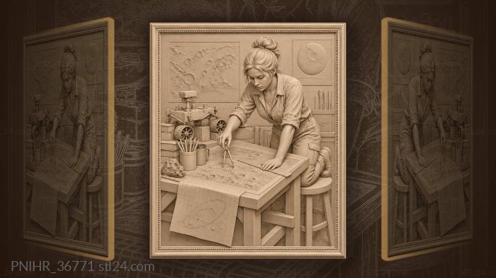 Mars mission planning engineer’s study 3d STL model