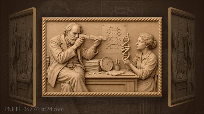 Lecture hall old school science 3d STL model