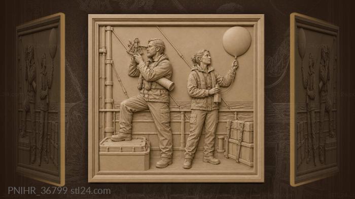 Ocean research vessel horizon sighting 3d STL model