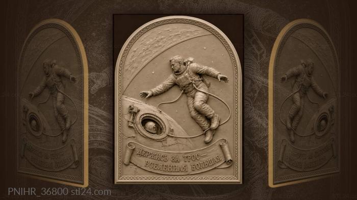 Drifting astronaut obeys the tether above earth 3d STL model