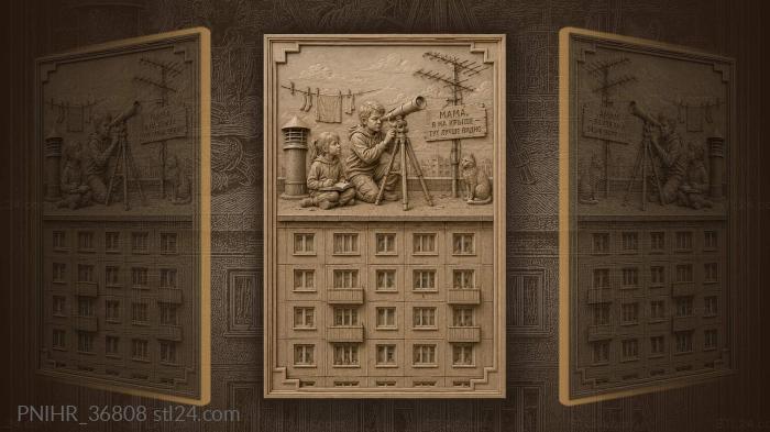 Shouting to mother that rooftops see farther 3d STL model