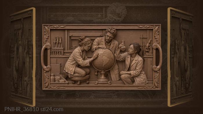 Researchers spin globe and compare sample 3d STL model