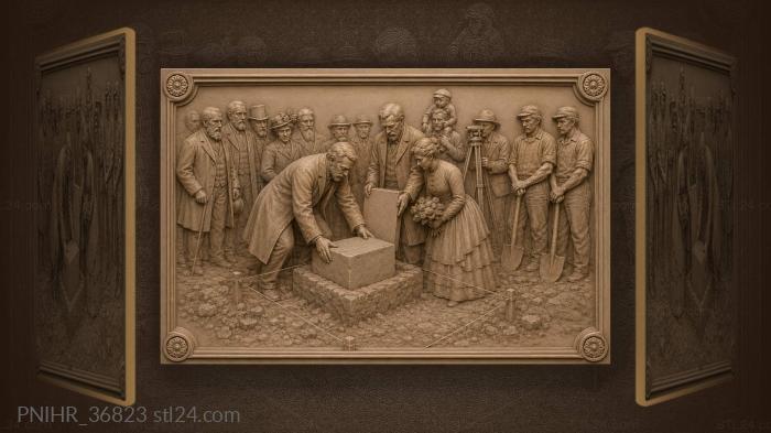 Laying the first stone ceremony 3d STL model