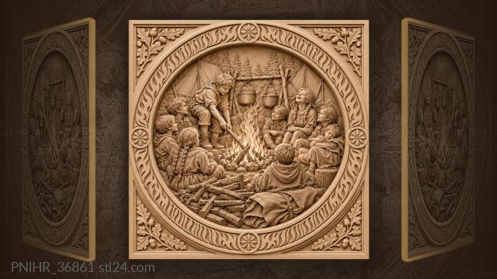 Campfire song makes the short night longer 3d STL model