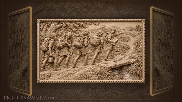 Children’s hike to distant lands 3d STL model