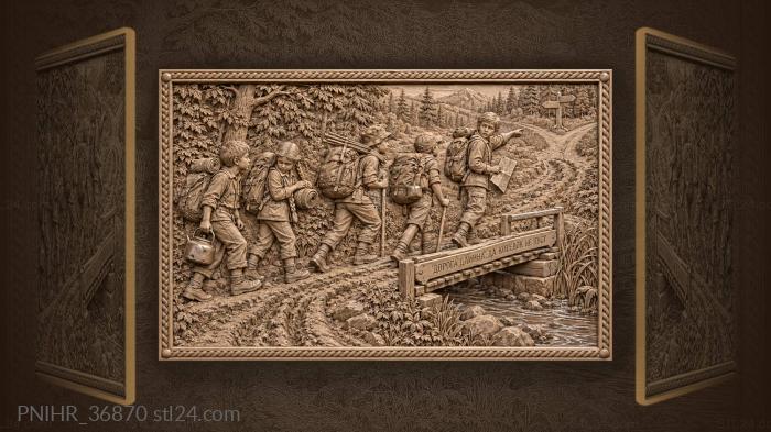 Children’s journey along a country road 3d STL model