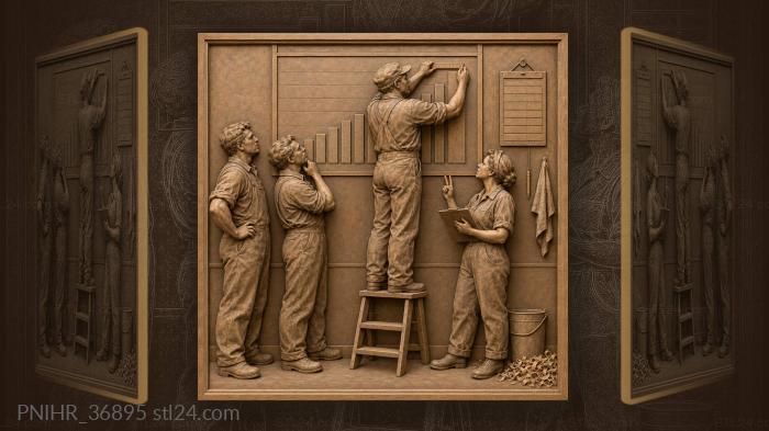 Team builds a growth chart 3d STL model