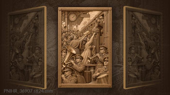 Farewell brass band loving sendoff 3d STL model