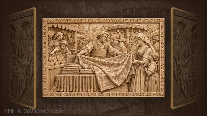 Village fair cotton and gingerbread 3d STL model