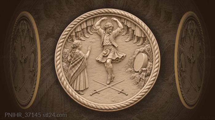 Dance between swords ancient rhythm 3d STL model