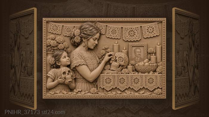 Offering to the ancestors remembrance 3d STL model