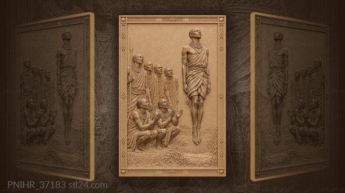 Maasai leap and rhythmic applause 3d STL model